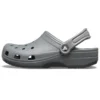 Classic Clog-Strand-Sandalen in Grau