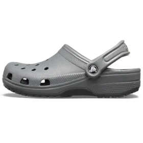 Classic Clog-Strand-Sandalen in Grau