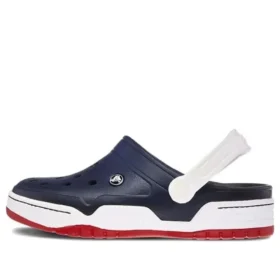 Classic Clog-Strandschuh Blau Weiß