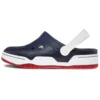 Classic Clog-Strandschuh Blau Weiß