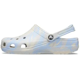 Classic Clog with Marbled Pattern „Blue Calcite Multi“