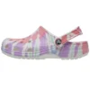 Classic Clogs im Crocs-Stil mit flachem Absatz – farbenfrohe blaue Sport-Sandalen