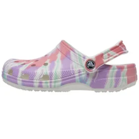 Classic Clogs im Crocs-Stil mit flachem Absatz – farbenfrohe blaue Sport-Sandalen