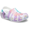 Classic Clogs im Crocs-Stil mit flachem Absatz – farbenfrohe blaue Sport-Sandalen