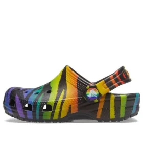 Classic Clogs mit saisonalem Print „Black Multi“