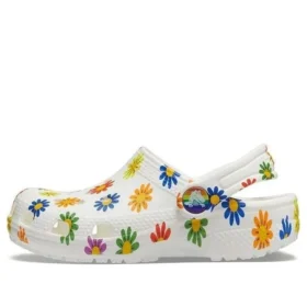 Classic Clogs mit saisonalem Print „White Multi“