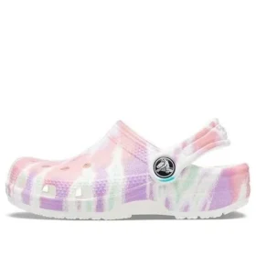 Classic Clogs mit Tie-Dye-Grafik „White Multi“
