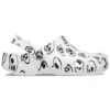 Classic Clogs mit Totenkopf-Print „White Black“