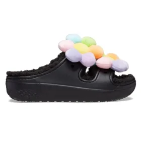 Classic Cozy Daisy Clogs „Black Multi“