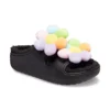 Classic Cozy Daisy Clogs „Black Multi“