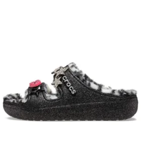 Classic Cozzzy Disco Glitter Sandalen „Black“