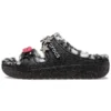 Classic Cozzzy Disco Glitter Sandalen „Black“