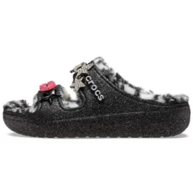 Classic Cozzzy Disco Glitter Sandalen „Black“