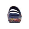 Classic Crocs Retro-Sandalen mit Blumenmuster „Blue Multi“