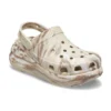 Classic Crush Marbled Clog „Bone Multi“