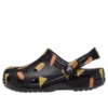 Classic Food Print Clogs „Schwarz Gelb“