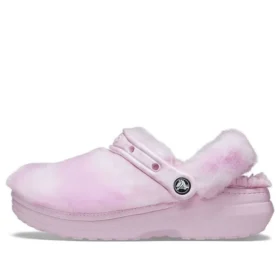 Classic Fur Sure Clogs Ballerina „Pink White“