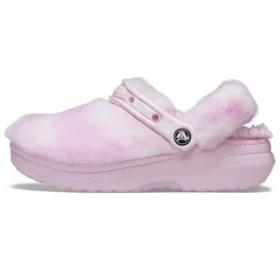 Classic Fur Sure Clogs Ballerina „Pink White“