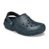 Classic Glitter Black Lined Clogs „Starry Skies“