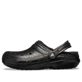 Classic Glitter Lined Clogs „Black“