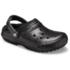 Classic Glitter Lined Clogs „Black“