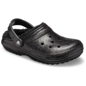 Classic Glitter Lined Clogs „Black“