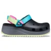 Classic Hiker Clog „Schwarz Blau Gelb“