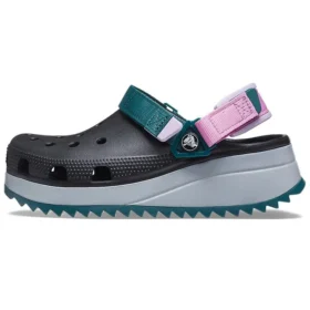 Classic Hiker Clog „Schwarz Grau Blaugrün“