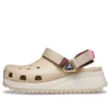 Classic Hiker Clogs „Beige-Weiß-Rot“