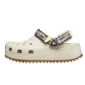 Classic Hiker Ikat Clogs „White Tan“