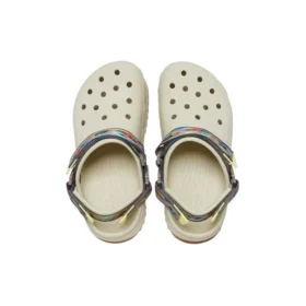 Classic Hiker Ikat Clogs „White Tan“
