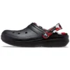 Classic Lined Clog „Black & Red“