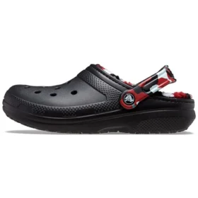 Classic Lined Clog „Black & Red“