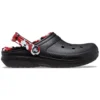 Classic Lined Clog „Black & Red“