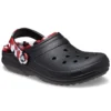 Classic Lined Clog „Black & Red“