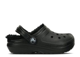 Classic Lined Clog Kids „Schwarz“