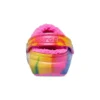 Classic Lined Clog mit Tie-Dye-Grafik „Blau Rosa“