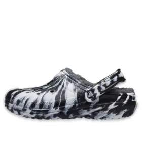 Classic Lined Clog Outdoor Sandals „Marbled White Black“
