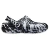 Classic Lined Clog Outdoor Sandals „Marbled White Black“