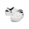 Classic Lined Clog „Weiß-Grau“