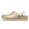 Classic Lined Clog with Glitter „Gold-Weiß“