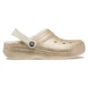 Classic Lined Clog with Glitter „Gold-Weiß“