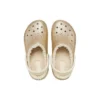 Classic Lined Clog with Glitter „Gold-Weiß“