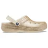 Classic Lined Clogs mit Glitter „Gold“