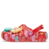 Classic Lined Elevated Sweethearts Clogs „Red multi“