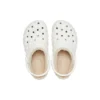 Classic Lined Geometric Clogs „White“