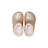 Classic Lined Glitter Clogs „Gold Pink“