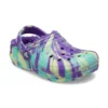 Classic Lined Marbled Clogs „Neon Purple Multi“
