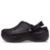 Classic Lined Platform Clog „Black“