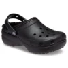 Classic Lined Platform Clog „Black“